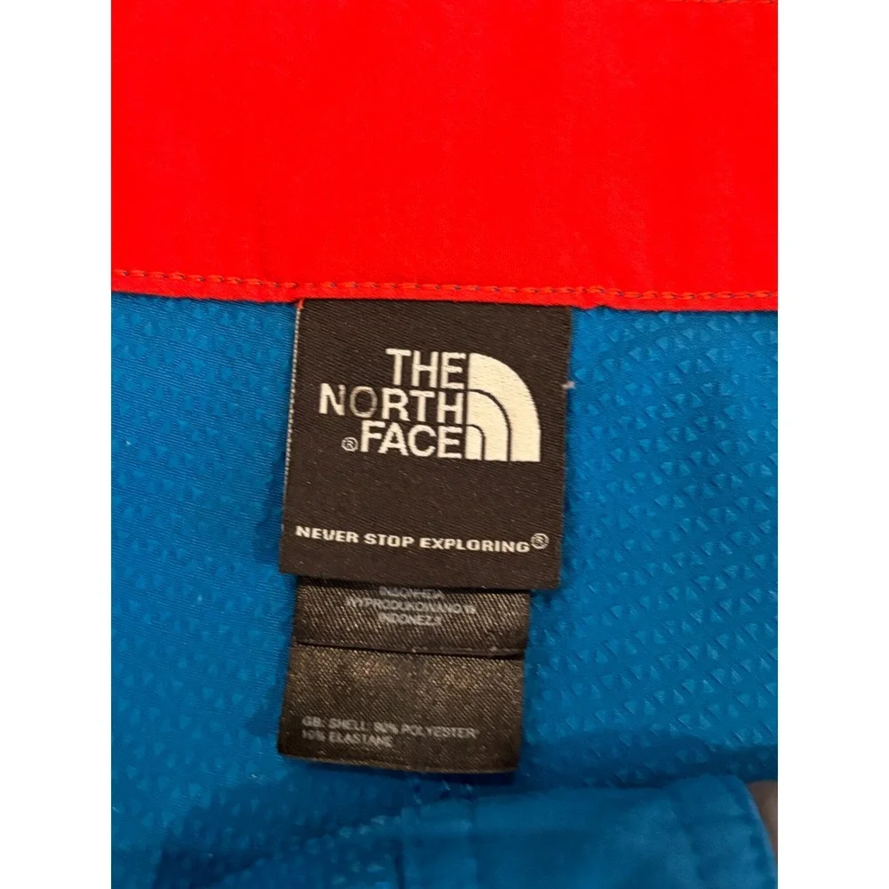 The North Face Board Shorts Mens 38 Blue Red Trim Swim Trunks Surf Beach